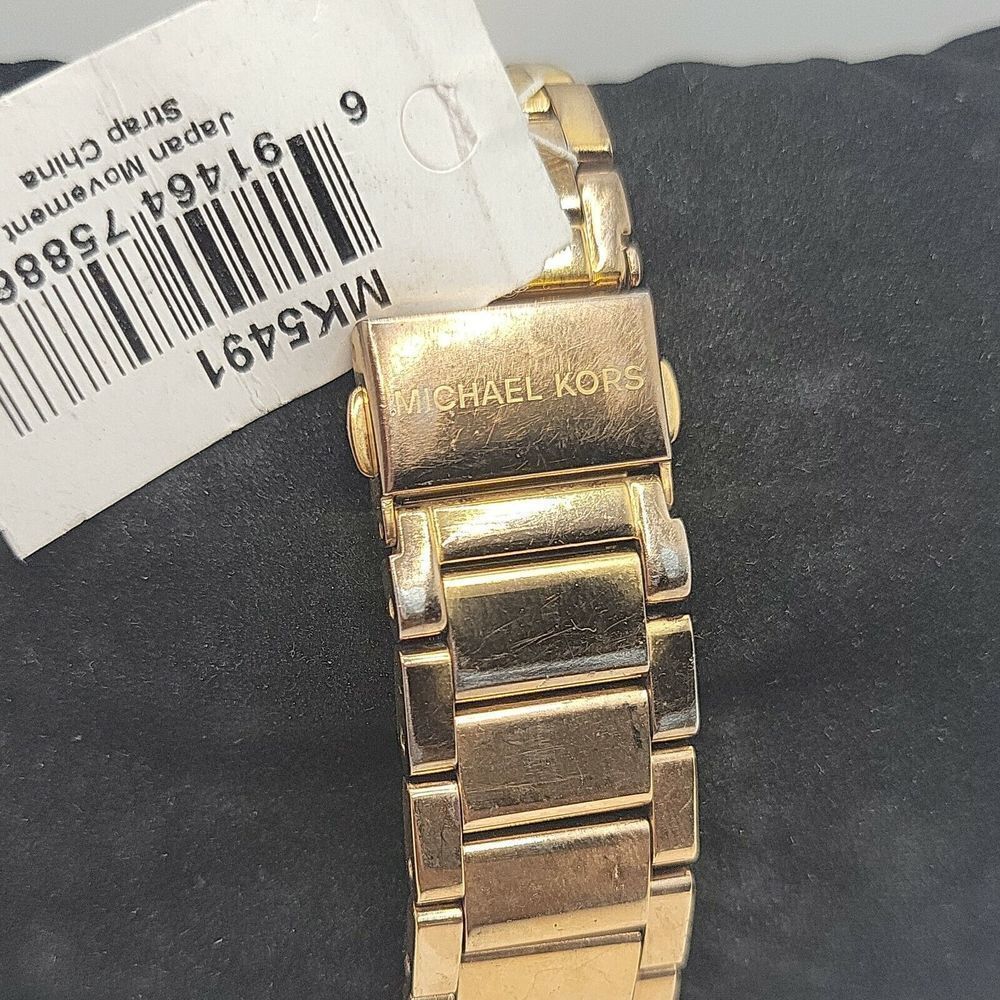 Michael Kors MK5491 Women's Stainless Steel Analog White Dial Quartz Watch BC625 - Picture 5 of 10